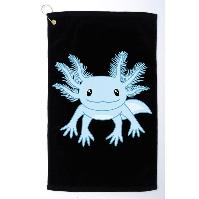 Blue Axolotl Funny Kawaii Axolotl Lover Golf Towel