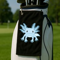 Blue Axolotl Funny Kawaii Axolotl Lover Golf Towel