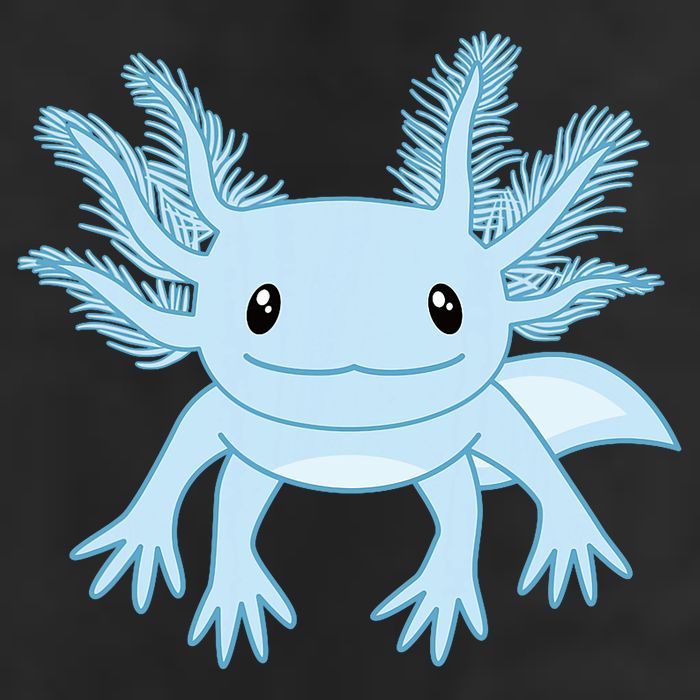 Blue Axolotl Funny Kawaii Axolotl Lover Golf Towel