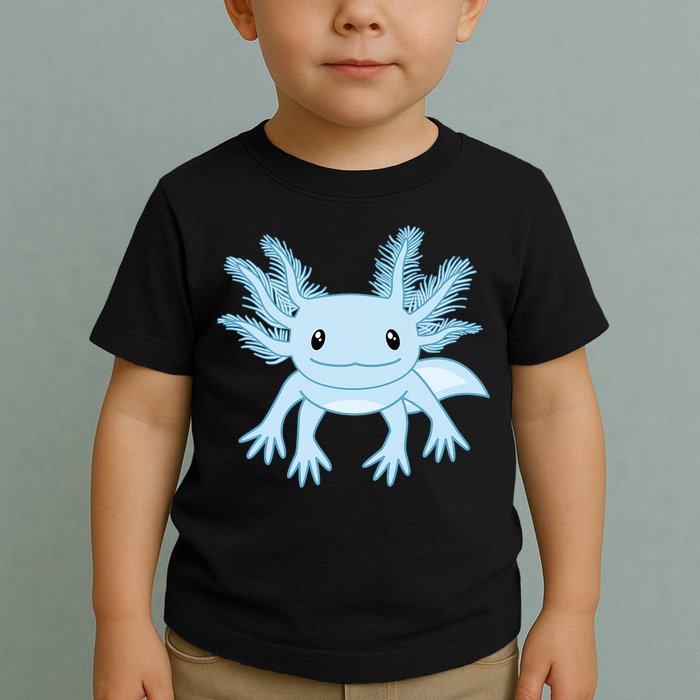 Blue Axolotl Funny Kawaii Axolotl Lover Toddler T-Shirt