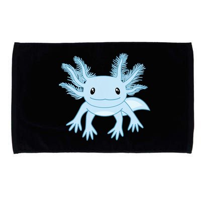 Blue Axolotl Funny Kawaii Axolotl Lover Microfiber Hand Towel