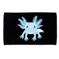 Blue Axolotl Funny Kawaii Axolotl Lover Microfiber Hand Towel