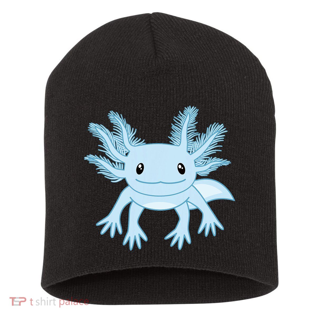 Blue Axolotl Funny Kawaii Axolotl Lover Short Acrylic Beanie