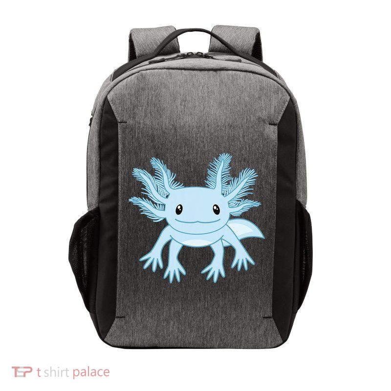 Blue Axolotl Funny Kawaii Axolotl Lover Vector Backpack