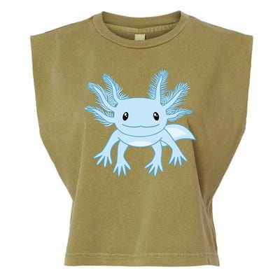 Blue Axolotl Funny Kawaii Axolotl Lover Garment-Dyed Women's Muscle Tee