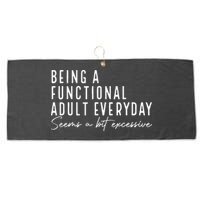 Being A Functional Adult Everyday Seems A Bit Excessive Fun Large Microfiber Waffle Golf Towel