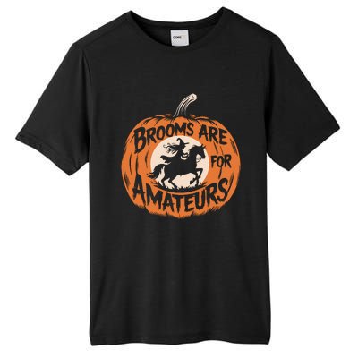 Brooms Are For Amateurs Witch Equestrian Horse Riding Tall Fusion ChromaSoft Performance T-Shirt