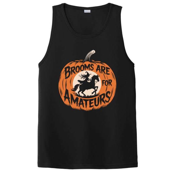 Brooms Are For Amateurs Witch Equestrian Horse Riding PosiCharge Competitor Tank