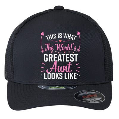 Best Aunt Future Aunt Aunt To Be Auntie Flexfit Unipanel Trucker Cap