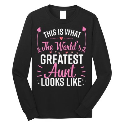 Best Aunt Future Aunt Aunt To Be Auntie Long Sleeve Shirt