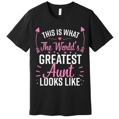 Best Aunt Future Aunt Aunt To Be Auntie Premium T-Shirt