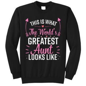 Best Aunt Future Aunt Aunt To Be Auntie Tall Sweatshirt