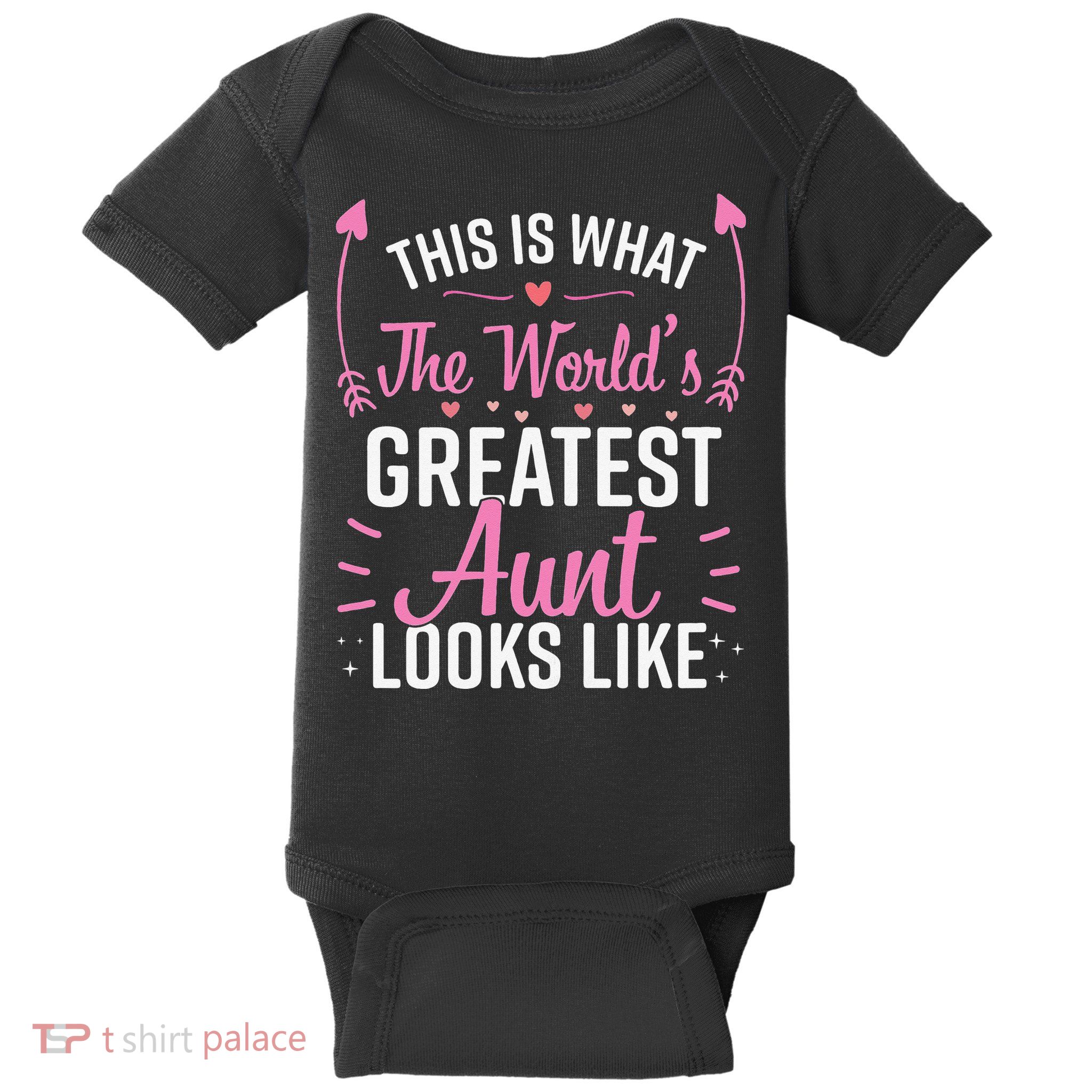 Best Aunt Future Aunt Aunt To Be Auntie Baby Bodysuit