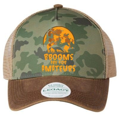 Brooms Are For Amateurs Witch Riding Horse Halloween Women Legacy Tie Dye Trucker Hat