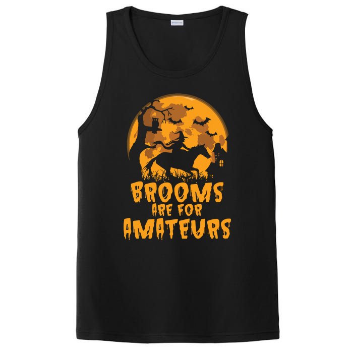 Brooms Are For Amateurs Witch Riding Horse Halloween Women PosiCharge Competitor Tank