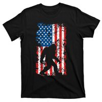 Bigfoot American Flag Sasquatch T-Shirt