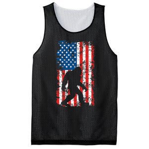 Bigfoot American Flag Sasquatch Mesh Reversible Basketball Jersey Tank