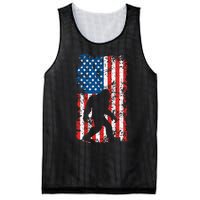 Bigfoot American Flag Sasquatch Mesh Reversible Basketball Jersey Tank