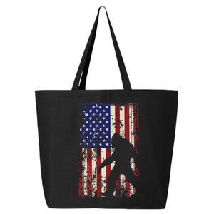 Bigfoot American Flag 4th Of July Patriotic 25L Jumbo Tote