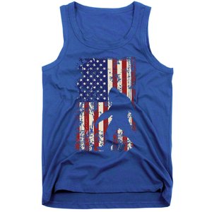 Bigfoot American Flag 4th Of July Patriotic Tank Top