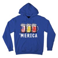 Beer American Flag 4th Of July Merica Usa Hoodie