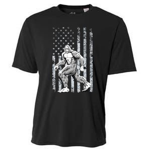 Bigfoot American Flag Cooling Performance Crew T-Shirt