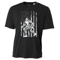 Bigfoot American Flag Cooling Performance Crew T-Shirt