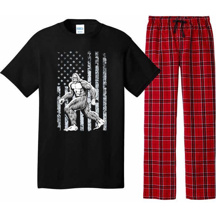 Bigfoot American Flag Pajama Set