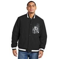 Bigfoot American Flag Insulated Varsity Jacket