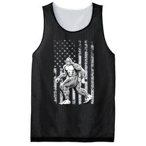 Bigfoot American Flag Mesh Reversible Basketball Jersey Tank