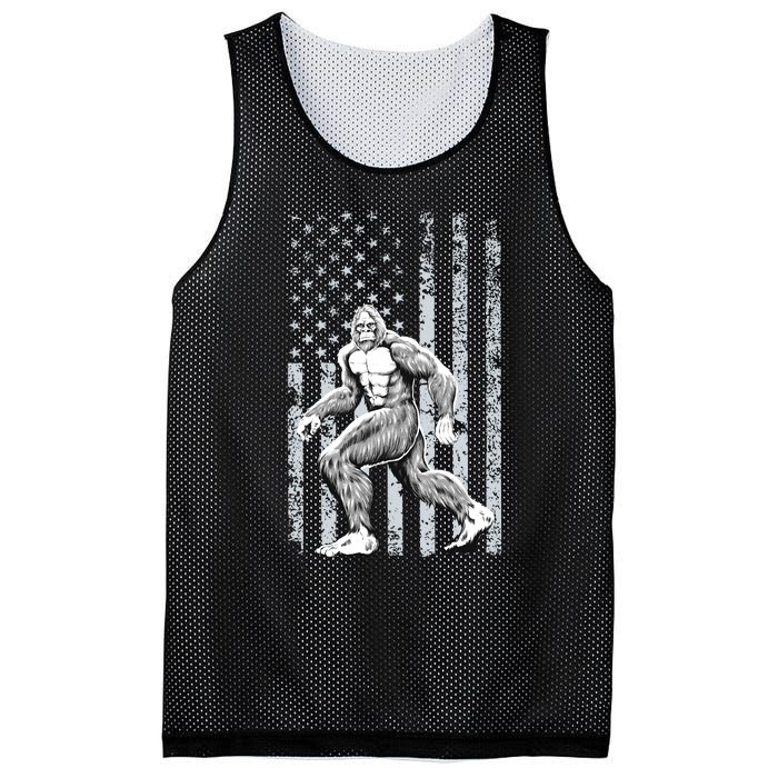 Bigfoot American Flag Mesh Reversible Basketball Jersey Tank