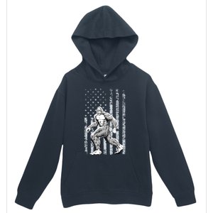 Bigfoot American Flag Urban Pullover Hoodie