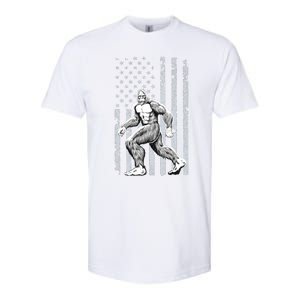 Bigfoot American Flag Softstyle CVC T-Shirt