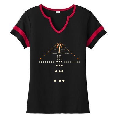 Best Airplane For Wo Aviation Aviator Flight Pilot Ladies Halftime Notch Neck Tee