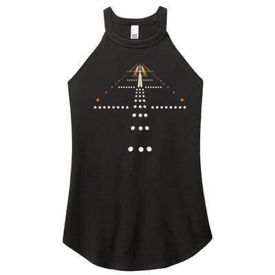 Best Airplane For Wo Aviation Aviator Flight Pilot Women’s Perfect Tri Rocker Tank