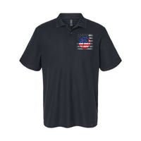 Basketball American Flag 4th Of July USA Sports Team Players Softstyle Adult Sport Polo