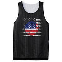 Basketball American Flag 4th Of July USA Sports Team Players Mesh Reversible Basketball Jersey Tank