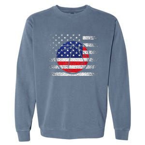 Basketball American Flag 4th Of July USA Sports Team Players Garment-Dyed Sweatshirt