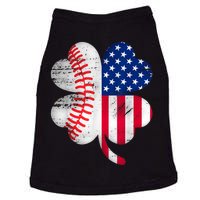 Baseball American Flag Lover Player Clover Doggie Tank