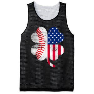 Baseball American Flag Lover Player Clover Mesh Reversible Basketball Jersey Tank