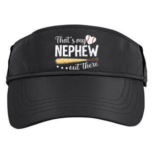 Baseball Aunt Funny ThatS My Nephew Out There Baseball Adult Drive Performance Visor