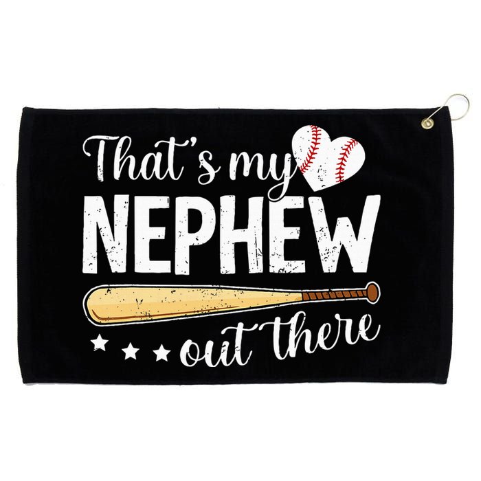 Baseball Aunt Funny ThatS My Nephew Out There Baseball Grommeted Golf Towel