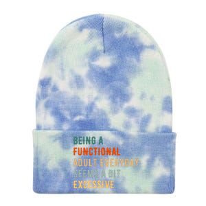 Being A Functional Adult Everyday Seems A Bit Excessive Tie Dye 12in Knit Beanie