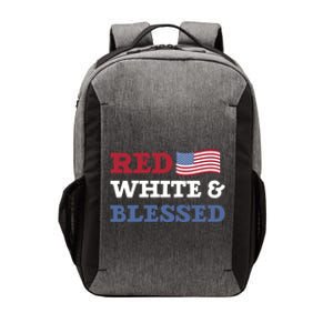 Blessed American Flag Red White And Blessed Cute Gift Vector Backpack