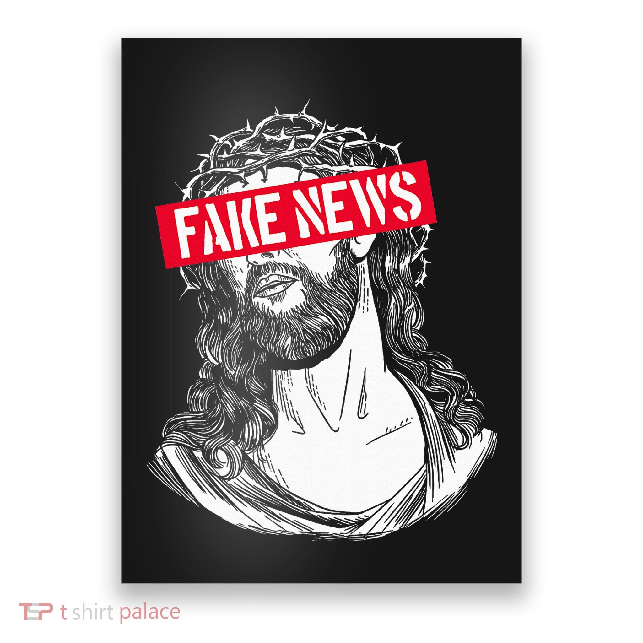 Blackcraft Antichristian Fake News Funny Jesus Atheist Poster