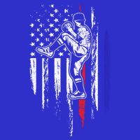 Baseball American Flag Pitcher Usa Pitching 4th Of July Gift Funny Gift Baby Bodysuit