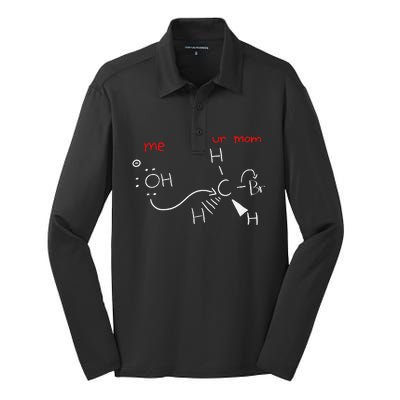 Backside Attack Funny Chemistry Silk Touch Performance Long Sleeve Polo