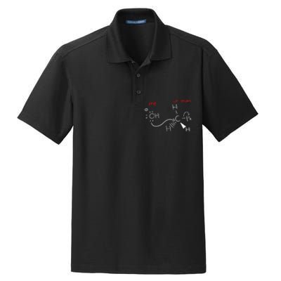 Backside Attack Funny Chemistry Dry Zone Grid Polo