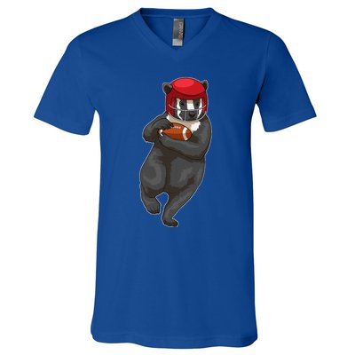 Badger American Football Sports V-Neck T-Shirt