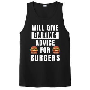 Baking Advice For Burgers Bakery Pastry Chef Funny Baker Meaningful Gift PosiCharge Competitor Tank